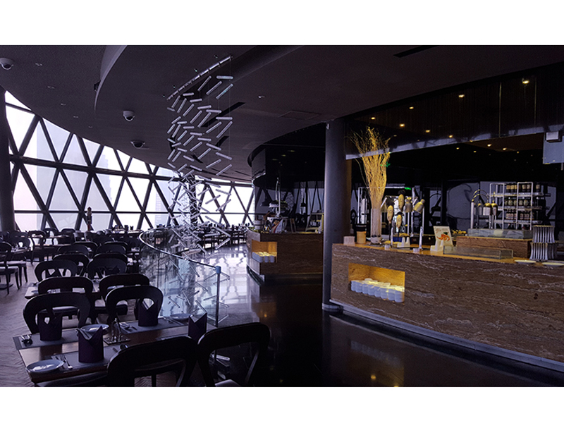 Revolving Restaurant in The Buildings