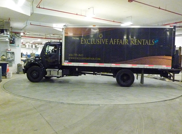 Safe Low-maintenance HGV Turntable