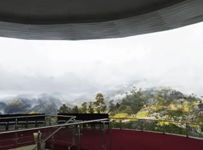Patented Pin-Gear Rotating Sightseeing Platform Revolving Restaurants